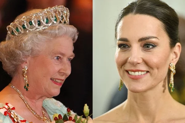 Kate Middleton's Charm Appears Wearing Queen Elizabeth II's Jewelry